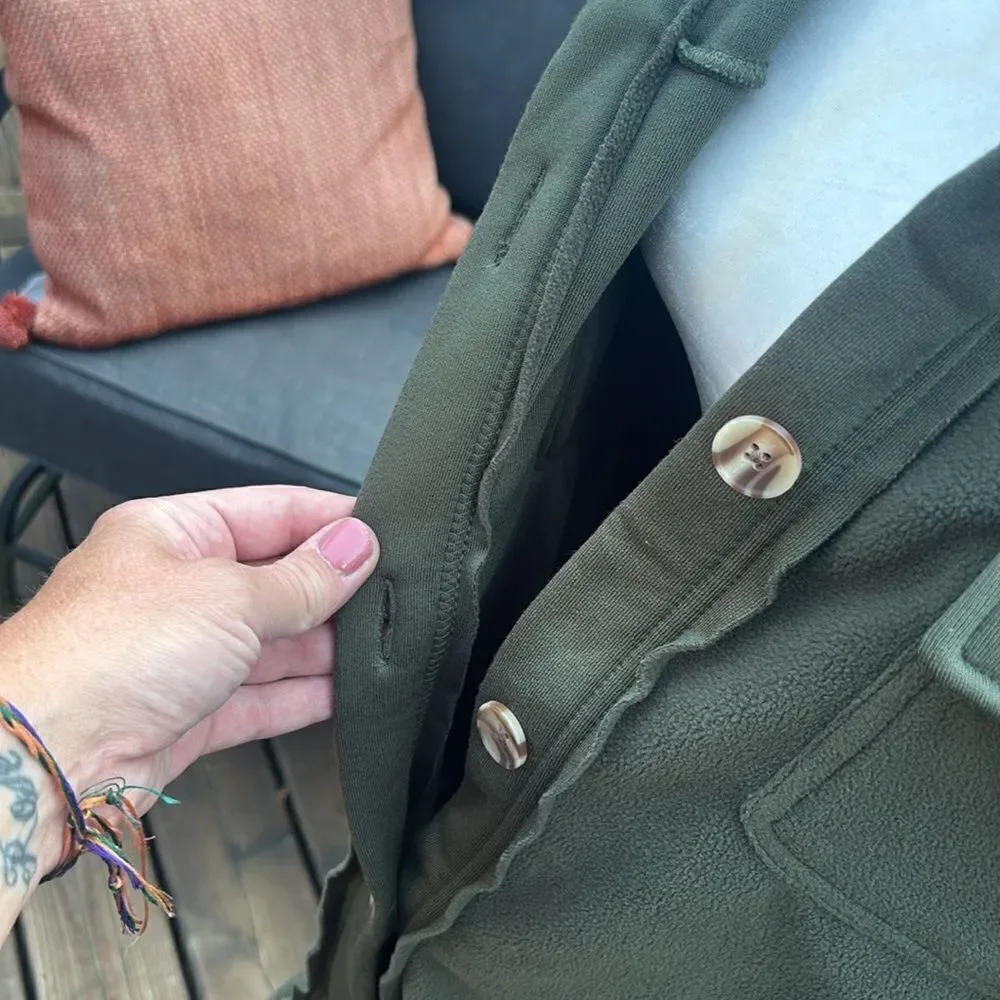 NWT Natural Reflections Fleece shacket